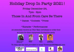youth holiday party flyer